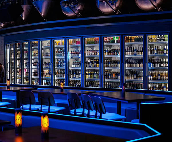 弧形多門立風柜